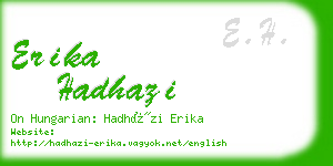 erika hadhazi business card